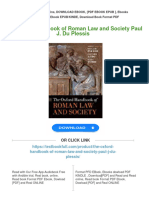 The Oxford Handbook of Roman Law and Society Paul J. Du Plessis Download PDF