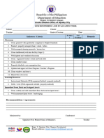 Revised Classroom Monitoring and Evaluation Tool