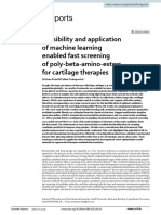 Feasibility and Application of Machine Learning Enabled Fast Screening of Poly-Beta-Amino-Esters For Cartilage Therapies