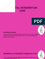 Essential Intrapartum Care 1