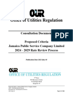 Consultation Document Proposed Criteria 2024 Rate Review Process