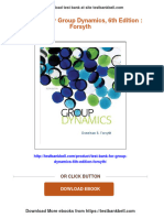 Test Bank For Group Dynamics, 6th Edition: Forsyth Download PDF