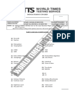 01- General Science & Ability Mock I