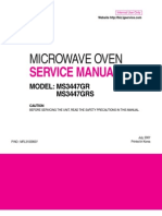 Service Manuals LG Microwave MS3447GRS MS3447GRS Service Manual