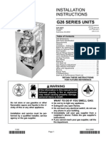 Lennox G26 Installation Instructions