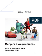 Disney Pixar Report - M&A