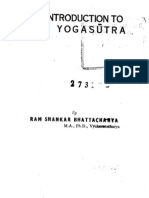 An Introduction To The Yogasutra by R.S Bhattacharya