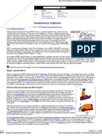 BPPV - Benign Paroxysmal Positional Vertigo