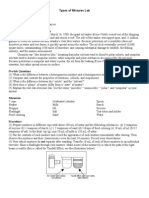 Types of Mixtures Lab