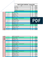 Mcat Study Schedule - Spring 2010: Day Date Task Hours Subject