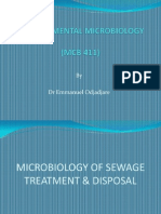 MCB of Sewage Treatment & Disposal