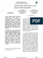 Comparison of OFDM, SC-FDMA and MC-CDMA As Access