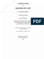 Maxums of Law 103 Pages