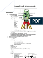 Total Station and Angle Measurements