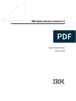 IBM Optim Solution, Version 6.4: Product Release Bulletin February 2008