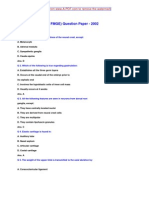 M C I (FMGE) Question Papers (Recall) - 2002 - 2007