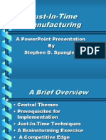 Just-In-Time Manufacturing: A Powerpoint Presentation by Stephen D. Spangler