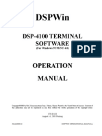 DSPWin Terminal Software Manual