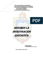 Resumen Investigacion Educativa