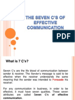 7C's of Communication Presentation