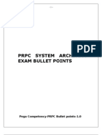 Pega Certification Bullet Points