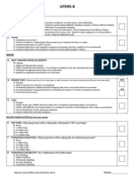 Unified Parkinson's Disease Rating Scale Brief Version (UPDRS-8) Robert Hauser MD 5-7-12