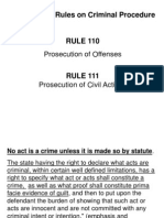 The Revised Rules On Criminal Procedure: Prosecution of Offenses