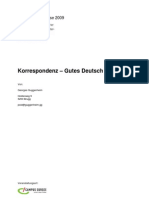 Korrespondenz - Gutes Deutsch