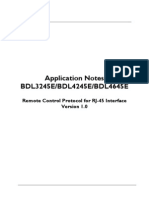 Application Notes BDL3245E/BDL4245E/BDL4645E: Remote Control Protocol For RJ-45 Interface