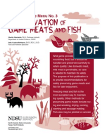 Preservation Game Meats Fish: of and