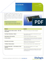 Dialogic TX 5000 Series SS7 Boards: Features Benefits