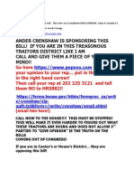 Ander Crenshaw Is Sponsoring This Bill! If You Are in This Treasonous Traitors District Like I Am Call and Give Them A Piece of Your MIND!!