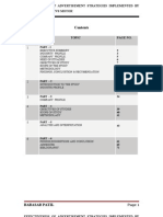 Effectiveness of Advertisement Strategies at TVS Mba Project Reports