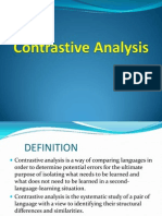 Contrastive Analysis