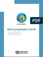 Who QualityRights Toolkit Docket 2012