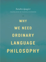 Why We Need Ordinary Language Philosophy