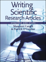 Writing Scientific Research Articles: Strategy and Steps