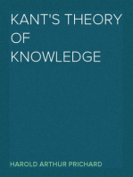 Kant's Theory of Knowledge