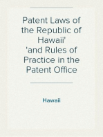 Patent Laws of the Republic of Hawaii
and Rules of Practice in the Patent Office