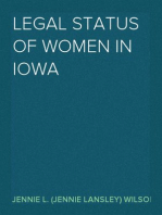 Legal Status of Women in Iowa