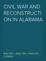 Civil War and Reconstruction in Alabama