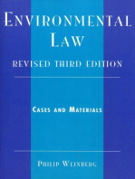 Environmental Law: Cases and Materials