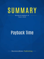 Payback Time (Review and Analysis of Town's Book)