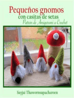 Pequeños gnomos con casitas de setas, Patrón de Amigurumi a Crochet