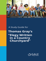 A Study Guide for Thomas Gray's "Elegy Written in a Country Churchyard"