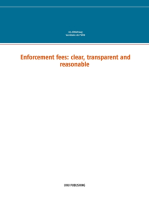 Enforcement fees: clear, transparent and reasonable