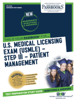 U.S. MEDICAL LICENSING EXAM (USMLE) STEP III – Patient Management: Passbooks Study Guide