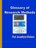 Glossary of Research Methods