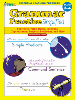 Grammar Practice Simplified: Guided Practice in Basic Skills (Book B, Grades 3-4): Sentences, Verbs, Nouns, Pronouns, Capitalization, Subjects, Predicates, and More