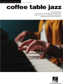 Coffee Table Jazz: Jazz Piano Solos Series Volume 62